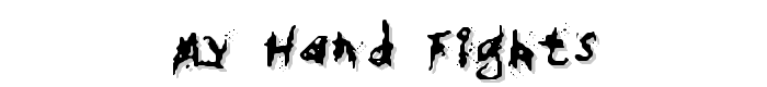 My Hand Fights font